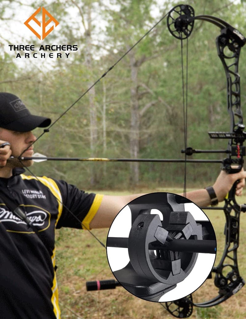 THREE ARCHERS Archery Arrow Rest Brush Capture Arrow Rest for Compound & Recurve Bow Hunting Whisker Arrows Stand Targeting & Hunting Accessories - Image 5